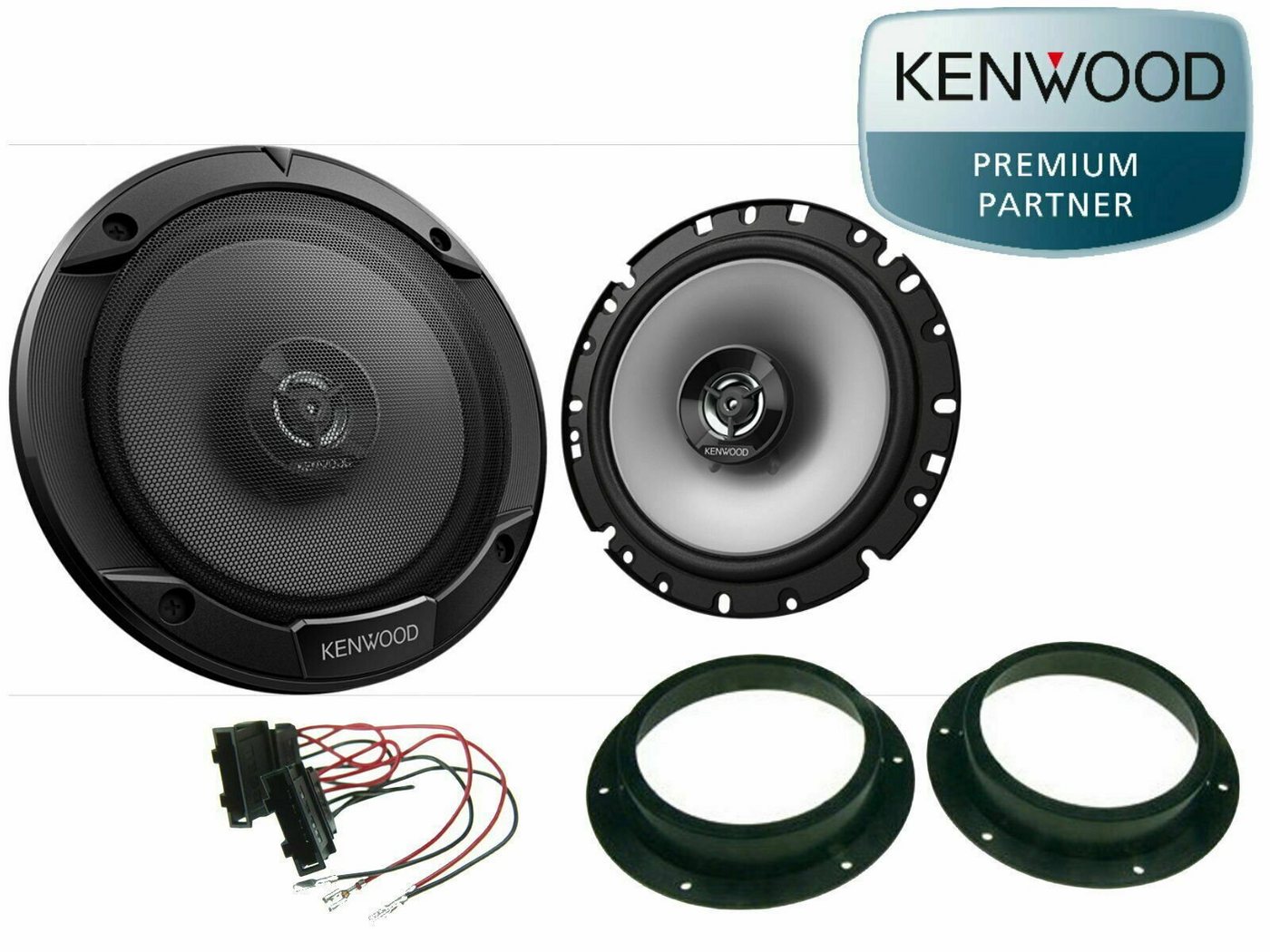 DSX Kenwood passend für VW Golf 5 V Set Tür Vorn 300 Watt Auto-Lautsprecher (30 W) von DSX