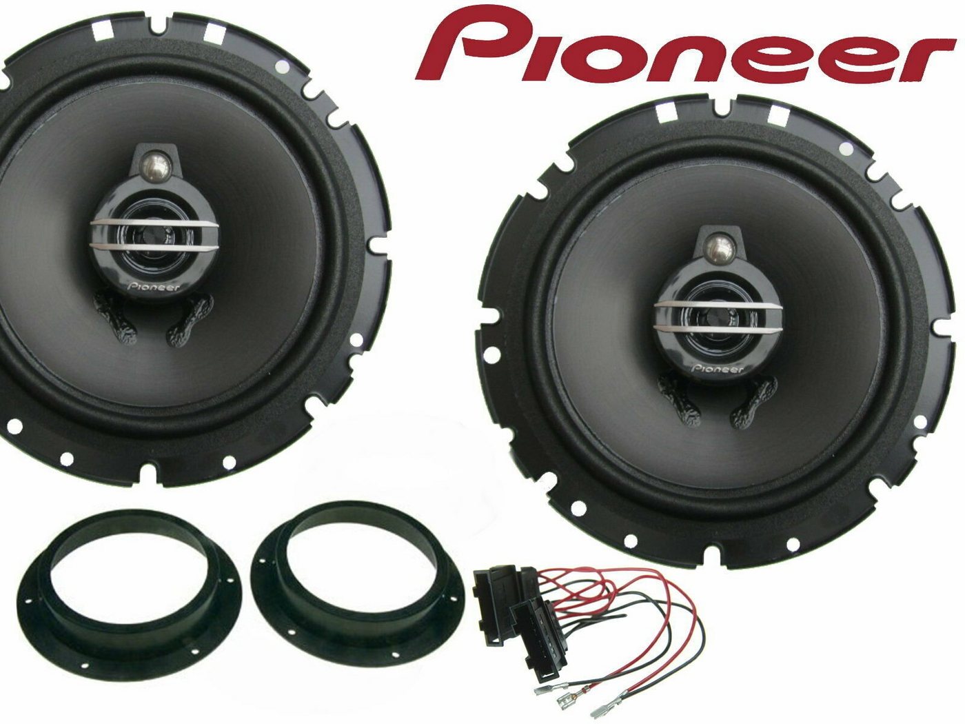 DSX Pioneer 3 Wege passend für VW T5 T6 03-20 Set Tür Vorn 300 Watt Auto-Lautsprecher (40 W) von DSX