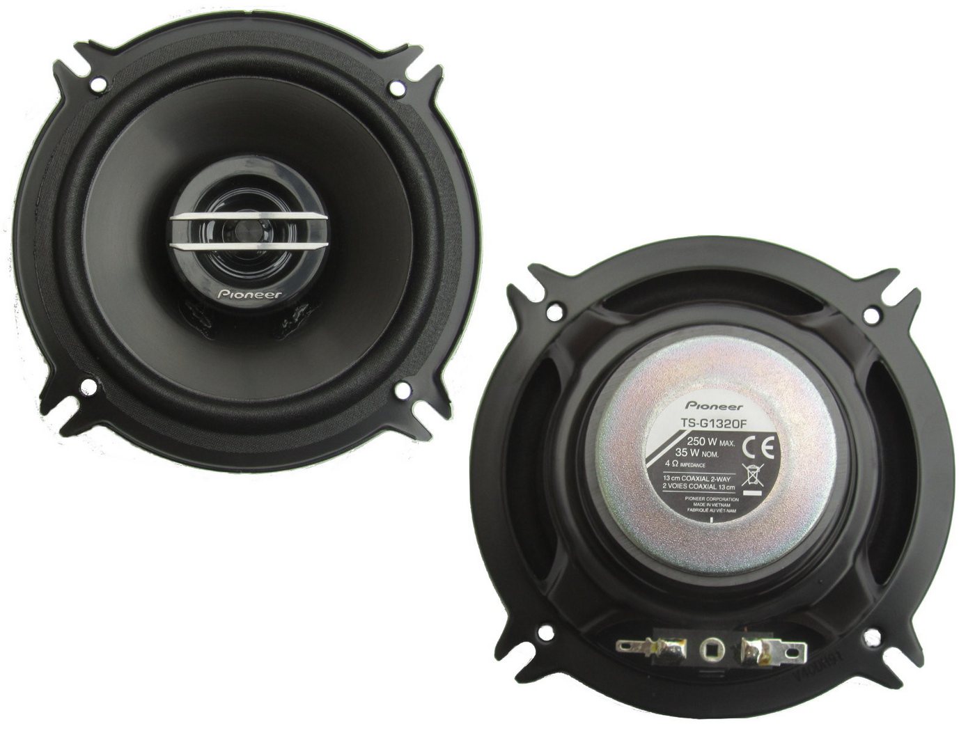 DSX Pioneer Lautsprecher für BMW E38 7er Bj 94 – 01 Tür vorne Heckablage Auto-Lautsprecher (35 W) von DSX