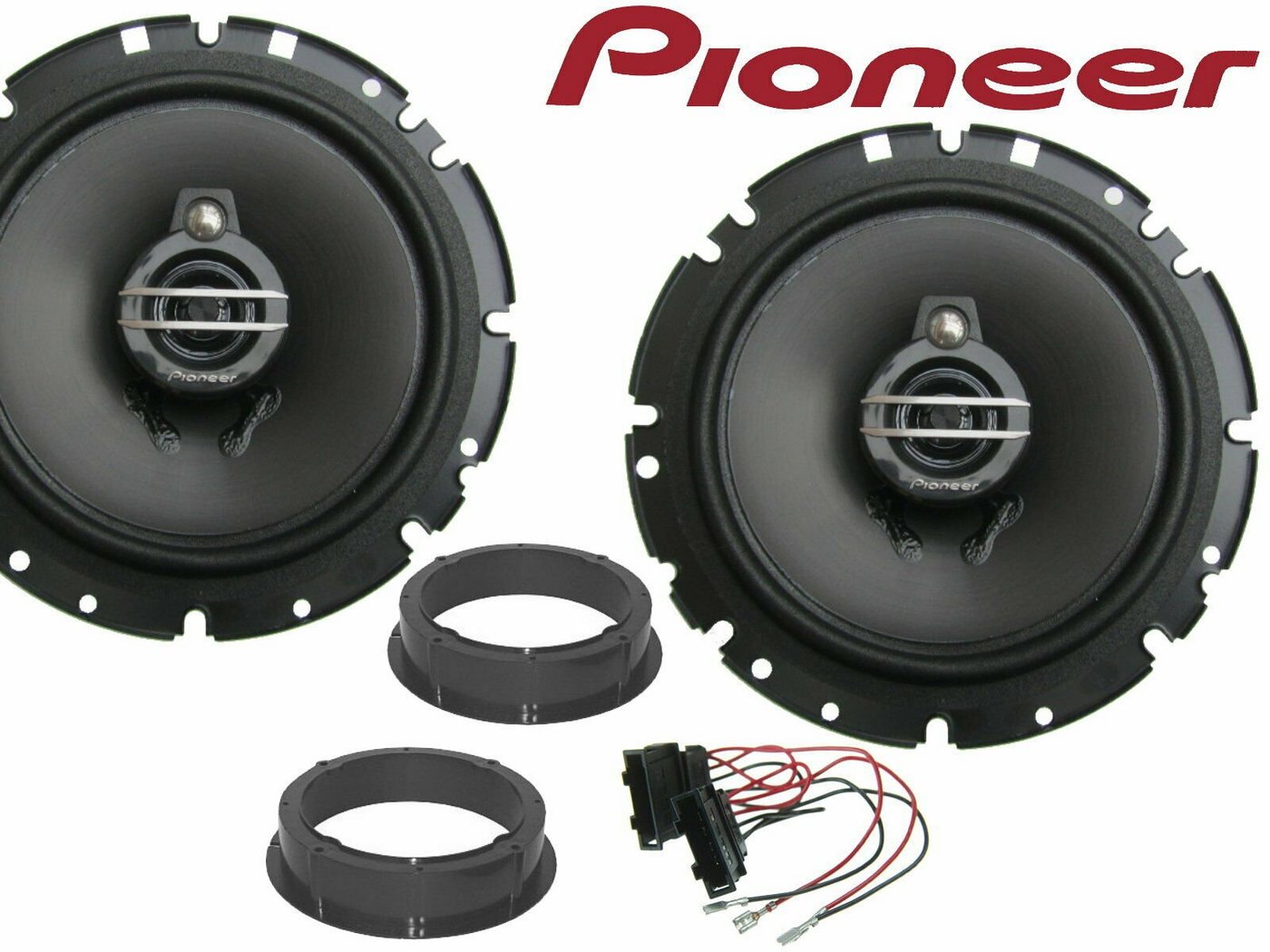 DSX Pioneer passend für VW Golf 6 VI 2008-2016 Set Tür Vorn Hinten 300 W Auto-Lautsprecher (40 W) von DSX