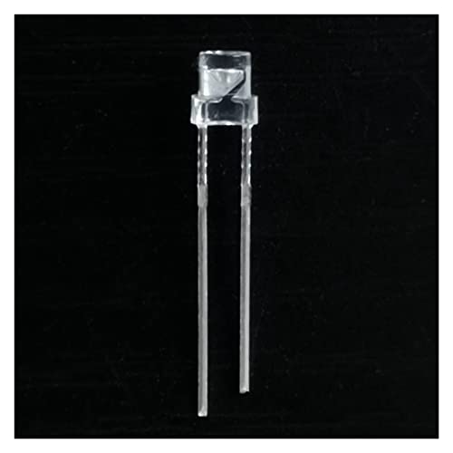 Diode 20 Stück, 3,0-mm-LED mit flacher Linse, SLR3069, ultrahelle Rotlicht-LED, 1000 mcd, 622 nm, fehlender Rand an der Seite Replacement resistor von DSXJEZNJ