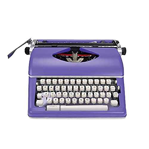 DSYYNAY Retro-Schreibmaschine, tragbar, aus Metall, literarisches Geschenk, fließend, 38 x 38 x 15 cm, Violett DSYYNAY Retro-Schreibmaschine, tragbar, aus Metall, literarisches Geschenk, fließend, 38 x 38 x 15 cm, Violett von DSYYNAY