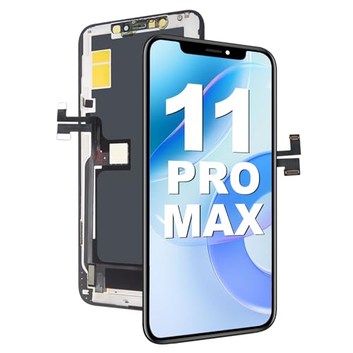 DTD Bildschirm für iPhone 11 PRO Max, Display für iPhone 11 PRO Max, LCD Touchscreen Digitizer Ersatzteile (Wird Nicht mit Reparaturwerkzeugen geliefert) von DTD