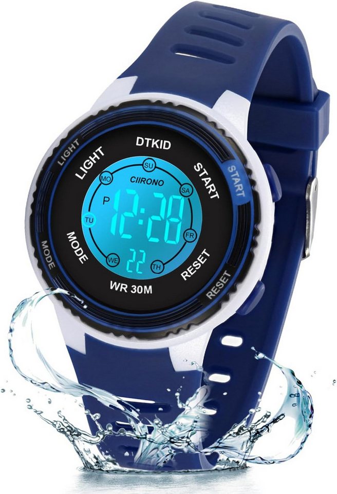 DTKID Die digitale Kinderuhr bietet Funktionen wie Alarm, Datum, Stoppuhr Watch, Multifunktionale Digitaluhr für Jungen und Mädchen im Schulalter DTKID Die digitale Kinderuhr bietet Funktionen wie Alarm, Datum, Stoppuhr Watch, Multifunktionale Digitaluhr für Jungen und Mädchen im Schulalter von DTKID