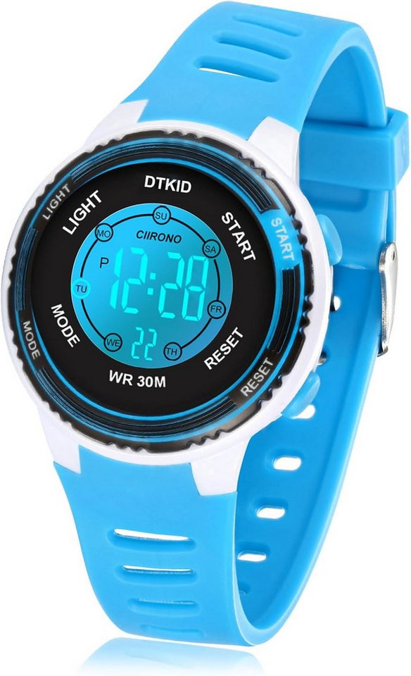 DTKID Die digitale Kinderuhr bietet Funktionen wie Alarm, Datum, Stoppuhr Watch, Multifunktionale Digitaluhr für Jungen und Mädchen im Schulalter DTKID Die digitale Kinderuhr bietet Funktionen wie Alarm, Datum, Stoppuhr Watch, Multifunktionale Digitaluhr für Jungen und Mädchen im Schulalter von DTKID