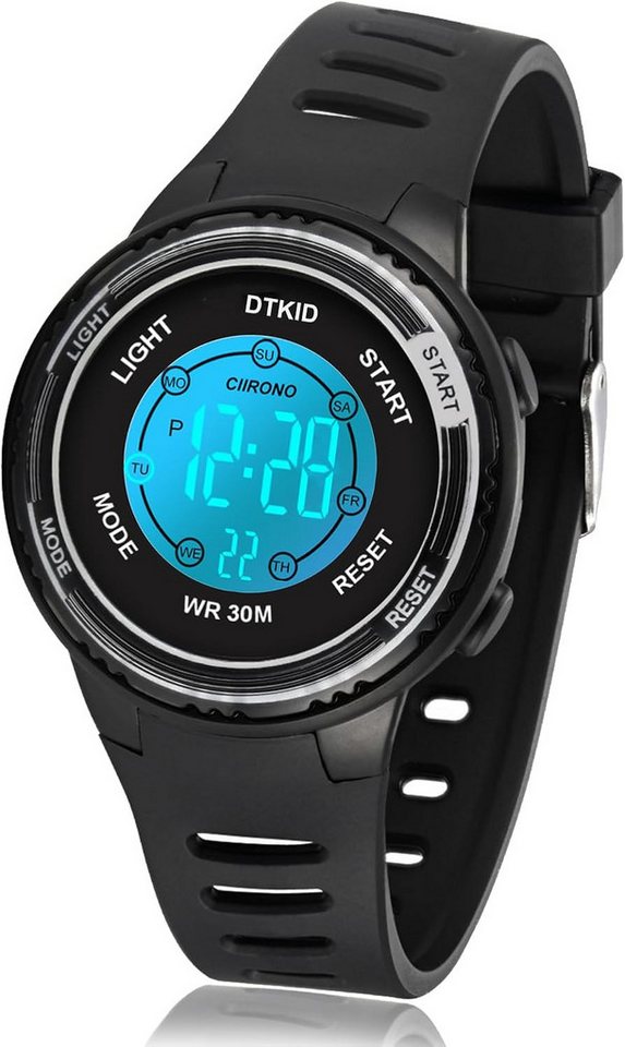 DTKID Die digitale Kinderuhr bietet Funktionen wie Alarm, Datum, Stoppuhr Watch, Multifunktionale Digitaluhr für Jungen und Mädchen im Schulalter DTKID Die digitale Kinderuhr bietet Funktionen wie Alarm, Datum, Stoppuhr Watch, Multifunktionale Digitaluhr für Jungen und Mädchen im Schulalter von DTKID
