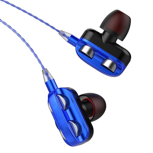 DTREELS In-Ear-Kopfhörer mit Quad-Core-Doppelschlaufe, Typ C, für iPhone, Oppo, Android Vivo von DTREELS