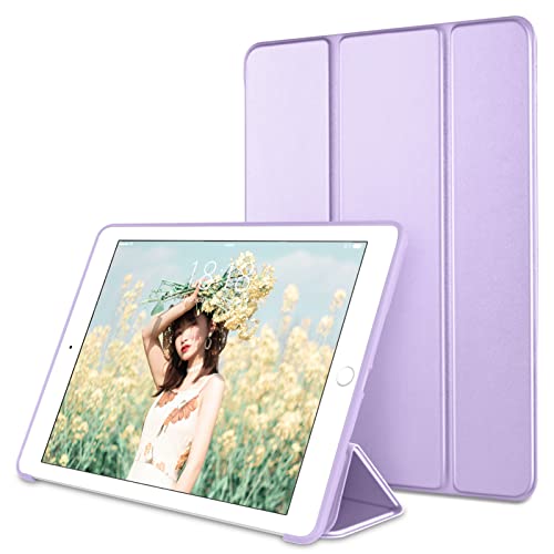 DTTO Hülle für iPad 9.7 2018 iPad 6. Generation/2017 iPad 5. Generation, Leicht Smart Cover mit Weicher TPU-Rückseite für iPad 9.7 2018/2017 [Auto Schlafen/Wachen] – Taro Lila von DTTO