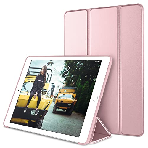 DTTO Mini-Schutzhülle für iPad Mini 3 / 2 / 1 (nicht kompatibel mit Mini 5. Generation), ultradünn, leicht, dreifach faltbar, mit flexibler weicher TPU-Rückseite, automatische Sleep/Wake-Funktion, von DTTO