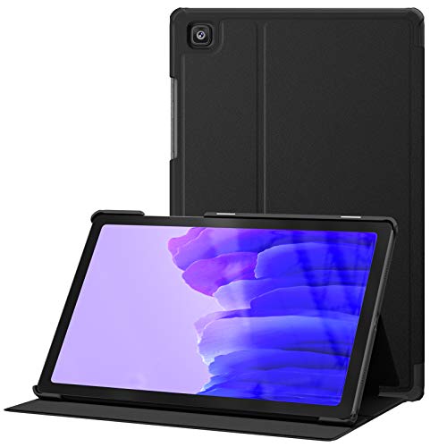 DTTO Schutzhülle für Samsung Galaxy Tab A7 10.4 2020, hochwertig, stoßfest, Standfunktion, verschiedene Betrachtungswinkel, harte TPU-Rückseite 26,4 cm (10,4 Zoll) Tablet [SM-T500/T505/T507], Schwarz von DTTO