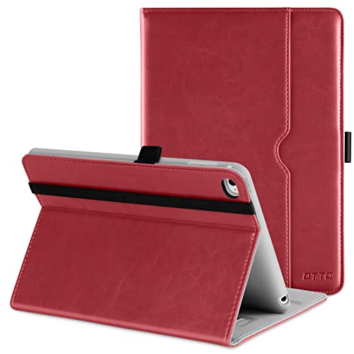 DTTO Schutzhülle für iPad Mini 4, Premium-Leder-Folio-Aufstellfunktion, Multi-Winkel-Ansicht und automatische Wake-Sleep-Funktion, Vordertasche für iPad Mini 4, Rot von DTTO