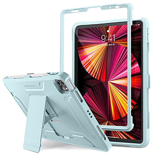 DTTO Schutzhülle für iPad Pro 27,9 cm (11 Zoll) 2022 (4. Generation)/2021 (3. Generation), [Displayschutzfolie], zweilagige Ganzkörper-Schutzhülle mit Stifthalter, auch passend für iPad Pro 11 Zoll von DTTO