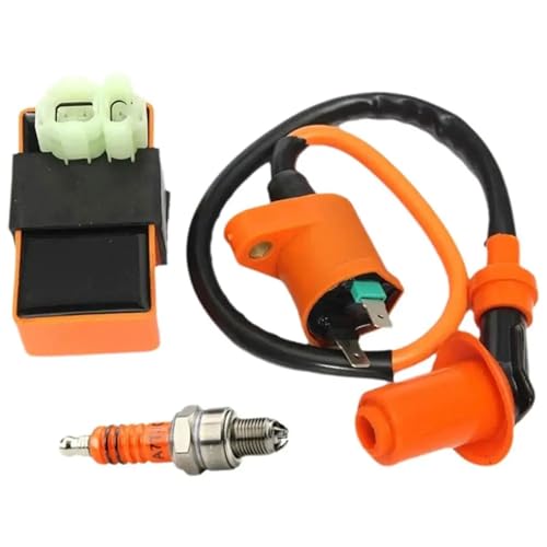 DTYBJN Ignition Coil Box Zündung Gleichrichter Zündspule Für GY6 50cc 125cc Moped Roller Atv Go-Karts Zündungskabel(Set) von DTYBJN