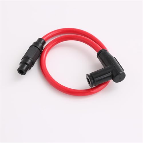 Ignition Coil 8,8mm Dual Core Rennen Power Zündspule Zündung Zündkerze Fit Für Honda Für Yamaha Für Suzuki Iridium Draht Zündungskabel(Red) von DTYBJN