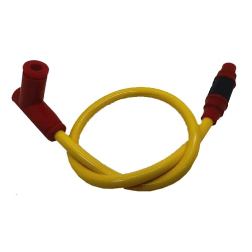 Ignition Coil 8,8mm Dual Core Rennen Power Zündspule Zündung Zündkerze Fit Für Honda Für Yamaha Für Suzuki Iridium Draht Zündungskabel(Yellow) von DTYBJN
