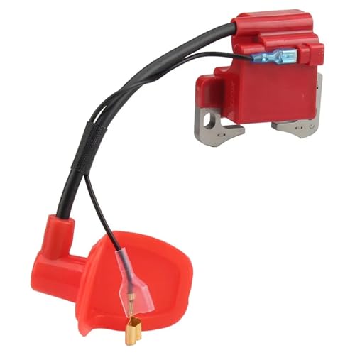 Ignition Coil Rote ZÜNDSPULE Für 43cc 47cc 49cc Mini Quad Pocket Dirt Bike ATV 2-Hub Motor Teil Mit Zündkerze Zündungskabel(Ignition Coil red) von DTYBJN