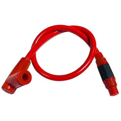 Ignition Coil Universal Motorrad Zündspule Zündkerze Power Kabel Für Dirt Bike ATV Roller Moped Zündkerze Zündungskabel(Red) von DTYBJN