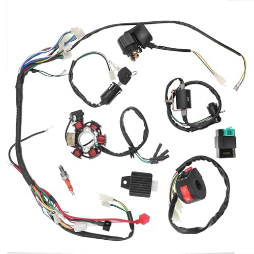 Ignition Coil Volle komplette Elektrik Kabelbaum CDI STATOR 6 Spule für Motorrad ATV Quad Pit Bike 50cc 110cc 125cc Zündungskabel Ignition Coil Volle komplette Elektrik Kabelbaum CDI STATOR 6 Spule für Motorrad ATV Quad Pit Bike 50cc 110cc 125cc Zündungskabel von DTYBJN