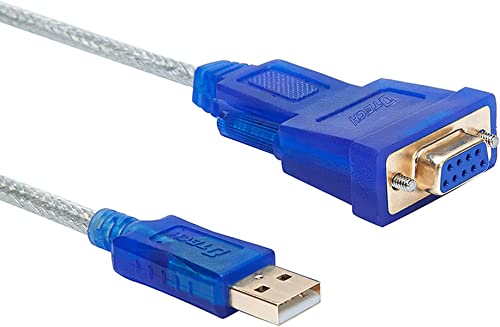 DTech 3 Fuß USB auf Seriell Buchsen Adapter Kabel DB9 RS232 auf USB 2.0 Kabel mit Prolific PL2303 Chip Windows 10 8 7 Mac Linux von DTech