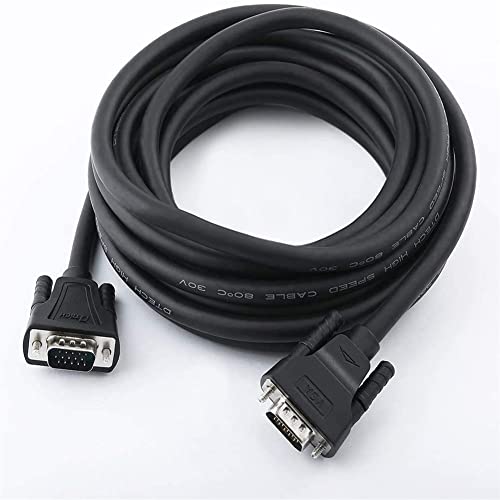 DTech 8 m VGA Computer Monitor Kabel 1080p hohe Auflösung 15poliges VGA auf VGA Kabel für Projektor Bildschirmanzeige-Schwarz DTech 8 m VGA Computer Monitor Kabel 1080p hohe Auflösung 15poliges VGA auf VGA Kabel für Projektor Bildschirmanzeige-Schwarz von DTech