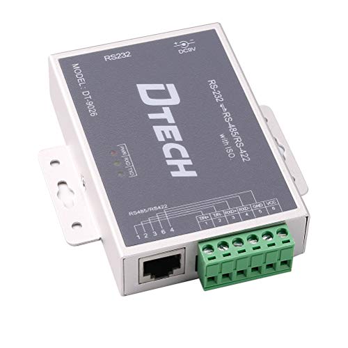 DTech Active Isolated RS232 auf RS485 RS422 Konverter mit RJ45 Serial Port Terminal Board Power Adapter DB9 Kabel optische Isolation Schutz 2,5 kV von DTech