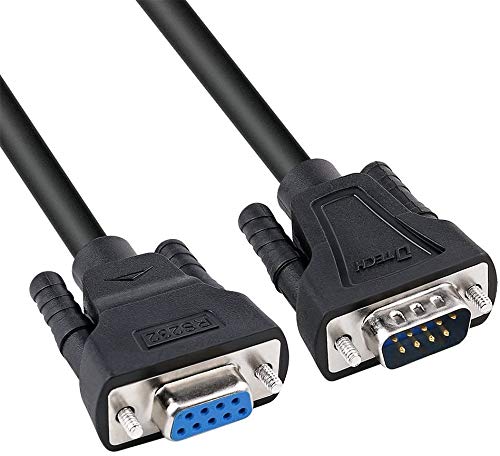 DTech DB9 RS232 Serielles Kabel, Stecker auf Buchse Verlängerung Null modem kabel Kreuz TX RX Leitung für Daten kommunikation von DTech