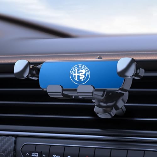DUANJIAN Handyhalterung Auto für Alfa Romeo Giulia Stelvio, Autos Lüftung Kfz Handy Halterung Autohalterungn Handy 360° Drehbar Autohalterung Zubehör EIN-Knopf-Release von DUANJIAN
