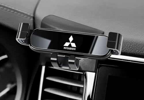 DUANJIAN Handyhalterung Auto für Mitsubishi Outlander 2016-2022, Autos Lüftung Kfz Handy Halterung Autohalterungn Handy 360° Drehbar Autohalterung Zubehör EIN-Knopf-Release,A-Black von DUANJIAN
