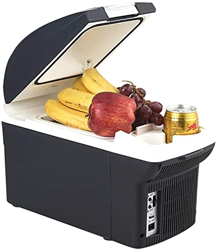DUBEI Elektroauto-Kühlschrank, tragbarer Mini-Kühlschrank, USB-Schnittstelle, Kalt- und Warmfunktion, geringer Stromverbrauch (46 Watt) – 8 Liter von DUBEI
