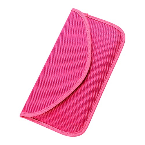DUBENS Faraday Tasche für Telefone, RFID-Blockierung Tasche Pouch Key Fob Protector Signal Blocking für Handy-Datenschutz und Autoschlüssel FOB, RFID-Karte Schutz (Rose Rot) von DUBENS
