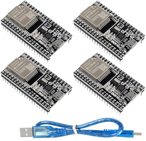 DUBEUYEW 4pcs ESP32-DevKitC core Board für ESP32 Entwicklungsboard ESP32-WROOM-32U für Arduino mit einem Datenkabel von DUBEUYEW