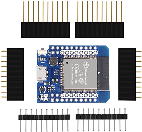DUBEUYEW ESP32 ESP-WROOM-32 WLAN Upgrade Mini WiFi + Bluetooth IoT Entwicklungsboard 5V Kompatibel für Arduino (1 Stück) von DUBEUYEW