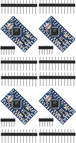 DUBEUYEW Pro Mini Entwicklungsboard 5V/16MHz Kompatibel mit Arduino(4 Stück) von DUBEUYEW