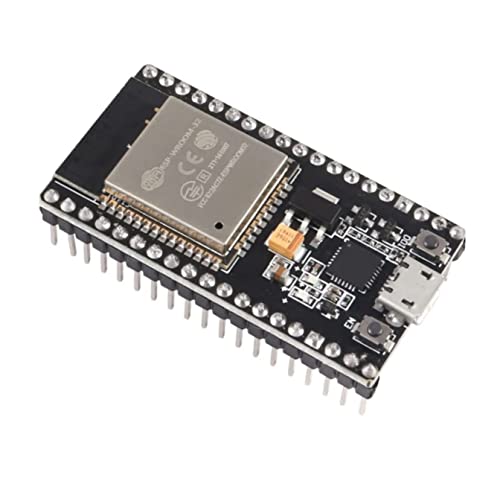 DUBEUYEW SP-Cow ESP32 ESP-32S NodeMCU-32S ESP-WROOM-32 Entwicklungsboard 2,4 GHz WiFi und Bluetooth Dual Cores Mikrocontroller ESP-WROOM-32 Chip für Arduino NodeMCU (38 PIN,1 Stück) von DUBEUYEW