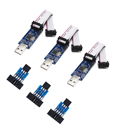 SP-COW 51 AVR USB ISP ASP Microcontroller Programmer Downloader mit Kabel + 10Pin auf 6Pin (3 pcs) von DUBEUYEW