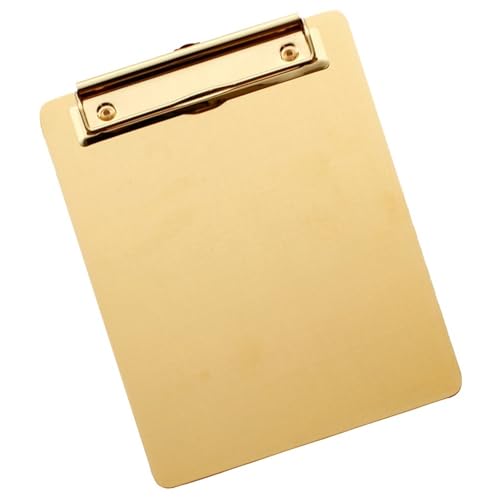 Klemmbretter aus Acryl, 2 STÜCKE Edelstahl A4 Datei Organizer Schreibblock Bord Memo Papierhalter for Büro Schule Zu Hause for Unternehmen von DUBTEDHOU
