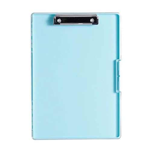 Klemmbretter aus Acryl, 2 stücke Büro Doppel Schicht Seite Öffnung Verschlüsse Hält Mit Stift Fall Pflege Ordner Fall Büro Liefert for Unternehmen(Light Blue) von DUBTEDHOU