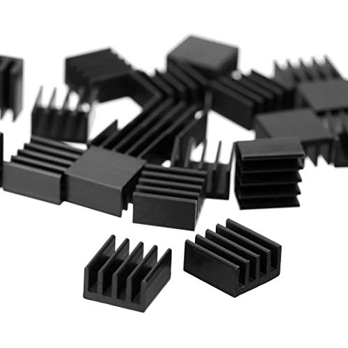 20 Stücke Aluminium Mini Kühlkörper Kühler Heatsink Set Schwarz 8.8 x 8.8 x 5mm 20 Stücke Aluminium Mini Kühlkörper Kühler Heatsink Set Schwarz 8.8 x 8.8 x 5mm von DUDUA