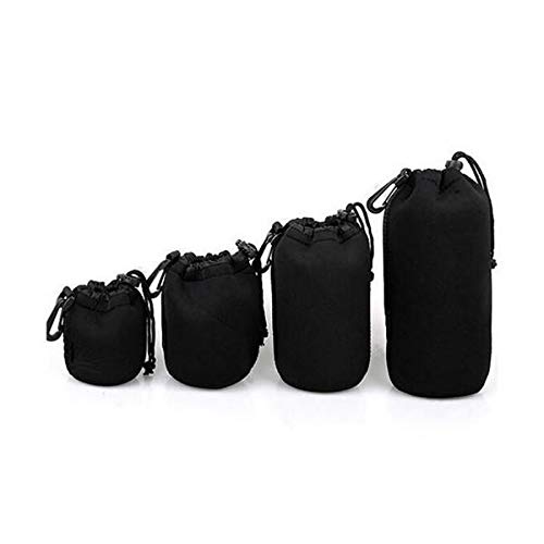 DUBENS 4 Pcs Neopren Objektivtasche Objektivbeutel Köcher schützenden für Nikon Canon Sony Pentax Olympus Panasonic DSLR Kamera Objektiv Schwarz DUBENS 4 Pcs Neopren Objektivtasche Objektivbeutel Köcher schützenden für Nikon Canon Sony Pentax Olympus Panasonic DSLR Kamera Objektiv Schwarz von DUEBSN