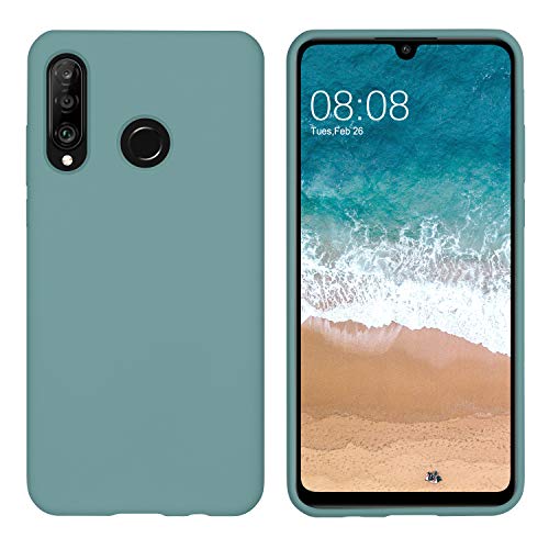 DUEDUE Huawei P30 Lite Hülle, Silikon Handyhülle Schutzhülle Slim Case Cover Liquid Silikon Gel Matte Kratzfest für P30 Lite Kieferngrün DUEDUE Huawei P30 Lite Hülle, Silikon Handyhülle Schutzhülle Slim Case Cover Liquid Silikon Gel Matte Kratzfest für P30 Lite Kieferngrün von DUEDUE