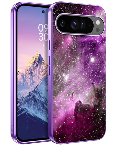 DUEDUE Google Pixel 9 Pro XL Hülle, Silikon Slim Lila Sternenhimmel Design Hybrid Hard PC Soft TPU Glow in The Dark Handyhülle für 6.8" Lila DUEDUE Google Pixel 9 Pro XL Hülle, Silikon Slim Lila Sternenhimmel Design Hybrid Hard PC Soft TPU Glow in The Dark Handyhülle für 6.8" Lila von DUEDUE