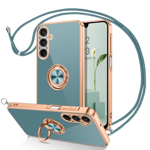 DUEDUE für Samsung A16 Hülle mit Band, Samsung Galaxy A16 Handyhülle mit Band 360 Grad Ring Stoßfeste Schutzhülle Soft Silikon TPU für Samsung Galaxy A16 4G/5G Hülle Mit Ring Grau DUEDUE für Samsung A16 Hülle mit Band, Samsung Galaxy A16 Handyhülle mit Band 360 Grad Ring Stoßfeste Schutzhülle Soft Silikon TPU für Samsung Galaxy A16 4G/5G Hülle Mit Ring Grau von DUEDUE