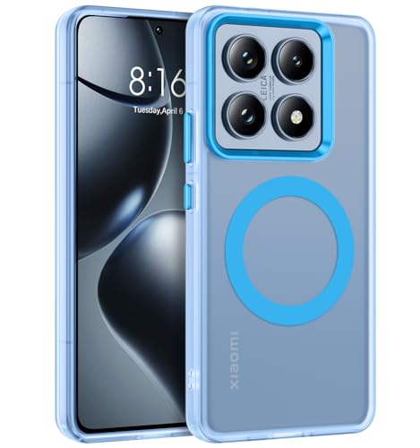 DUEDUE für Xiaomi 14T Pro Hülle Mag-Safe 5G, Xiaomi 14T Pro Handyhülle Mag-Safe Kamerahalterung Stoßfeste Schutzhülle Soft Silikon TPU für Xiaomi 14T Pro 5G Hülle Magnetische Blau DUEDUE für Xiaomi 14T Pro Hülle Mag-Safe 5G, Xiaomi 14T Pro Handyhülle Mag-Safe Kamerahalterung Stoßfeste Schutzhülle Soft Silikon TPU für Xiaomi 14T Pro 5G Hülle Magnetische Blau von DUEDUE