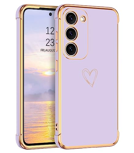 DUEDUE Samsung S23 Plus Hülle, Hülle Samsung S23 Plus Handyhülle Silikon Stoßfeste Schutzhülle Soft Silikon TPU für Samsung Galaxy S23 Plus Hülle 6.6" Lila von DUEDUE