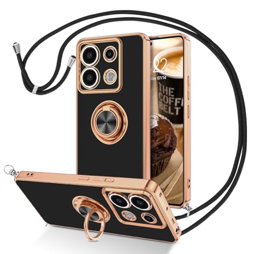 DUEDUE für Xiaomi Redmi Note 13 Pro 5G Handyhülle mit Ring Band, 360 Grad Stoßfeste Soft Silikon TPU für Poco X6 5G Schwarz DUEDUE für Xiaomi Redmi Note 13 Pro 5G Handyhülle mit Ring Band, 360 Grad Stoßfeste Soft Silikon TPU für Poco X6 5G Schwarz von DUEDUE