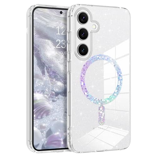 DUEDUE für Samsung S24 FE Hülle Mag-Safe Glitzer, Samsung S24 FE Handyhülle Glitzer Mag-Safe Silikon TPU Schale Cover Dünn Leicht Klar Samsung S24 FE Hülle Magnetische 6.7'' Transparent DUEDUE für Samsung S24 FE Hülle Mag-Safe Glitzer, Samsung S24 FE Handyhülle Glitzer Mag-Safe Silikon TPU Schale Cover Dünn Leicht Klar Samsung S24 FE Hülle Magnetische 6.7'' Transparent von DUEDUE