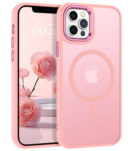 DUEDUE für iPhone 12 Hülle Mag-Safe, iPhone 12 Pro Handyhülle,Pink DUEDUE für iPhone 12 Hülle Mag-Safe, iPhone 12 Pro Handyhülle,Pink von DUEDUE
