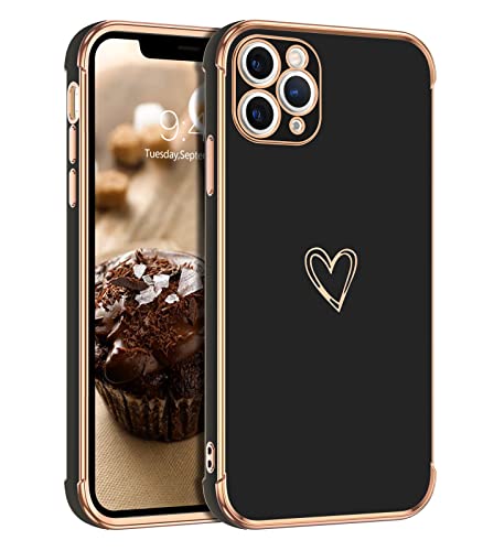 DUEDUE iPhone 11 Pro Hülle, Hülle iPhone 11 Pro Handyhülle Silikon Stoßfeste Schutzhülle Soft Silikon TPU für iPhone 11 Pro Hülle Silikon 5.8" Schwarz von DUEDUE