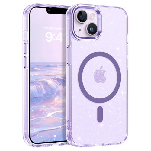 DUEDUE iPhone 13 Hülle Mag-Safe Glitzer, Hülle iPhone 14 Handyhülle Glitzer Mag-Safe Silikon TPU Schale Cover Dünn Leicht Klar iPhone 13/14 Case Magnetische 6.1'' Lila DUEDUE iPhone 13 Hülle Mag-Safe Glitzer, Hülle iPhone 14 Handyhülle Glitzer Mag-Safe Silikon TPU Schale Cover Dünn Leicht Klar iPhone 13/14 Case Magnetische 6.1'' Lila von DUEDUE