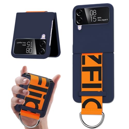 Samsung Galaxy Z Flip 4 Hülle mit PU Leder, Schulterriemen, Anti-Schock, Schlankes Design, 1 Stück, Damen, Schwarz Samsung Galaxy Z Flip 4 Hülle mit PU Leder, Schulterriemen, Anti-Schock, Schlankes Design, 1 Stück, Damen, Schwarz von DUGEGAYL